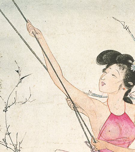 苗栗县-胡也佛的仕女画和最知名的金瓶梅秘戏图